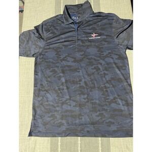 Bobby Jones Mens Large L Camo Golf Polo Shirt Short Sleeve American Dunes